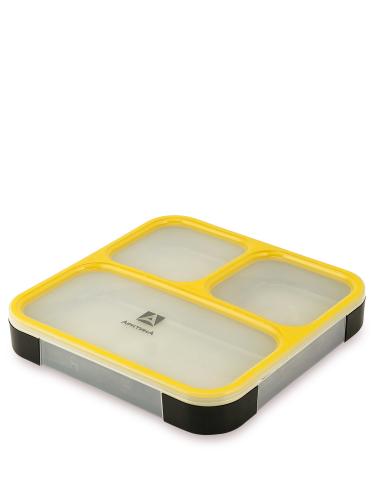 Ланчбокс  "Арктика" 033-800, черный/желтый