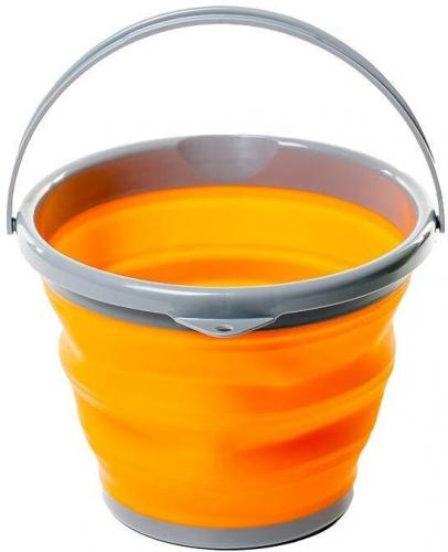 Ведро Tramp складное силиконовое 5л (оранжевый , 5л)