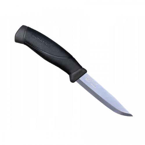 Нож Morakniv Companion Anthracite, нержавеющая сталь, прорезиненная рукоять с че Нож Morakniv Companion Anthracite, нержавеющая сталь, прорезиненная рукоять с че