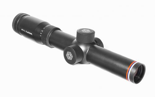 Прицел Пилад 1-7х25 MLS сетка пенек, с подсветкой - точка в центре