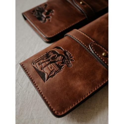 Портмоне (Коричневый, Лось)