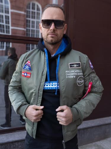КУРТКА STALKER MILITARY ЛЁТНАЯ MA-1 PATCH BOMBER, GREEN