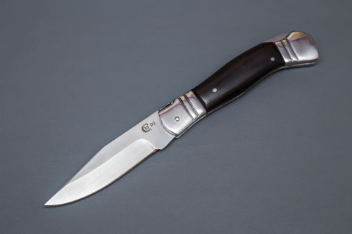 Нож Каюр, складной ст.N690. (граб)