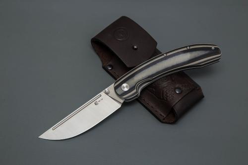 Нож Тунгус, складной ст.VG10, рук.G10 (черно-серая)