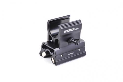 Держатель RM87 подствольный магнитный для фонарей O23-26.5мм (регулируемый), алю