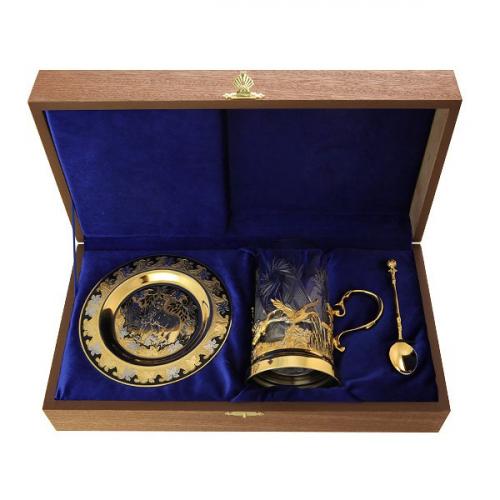Набор чайный литьё Утиная охота ложка