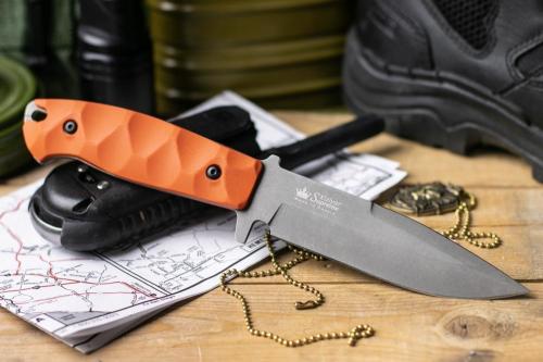 Нож SEVERUS D2 TW G10-ORGH KS (TacWash, G10 Orange Handle, Kydex Sheath) Нож SEVERUS D2 TW G10-ORGH KS (TacWash, G10 Orange Handle, Kydex Sheath)