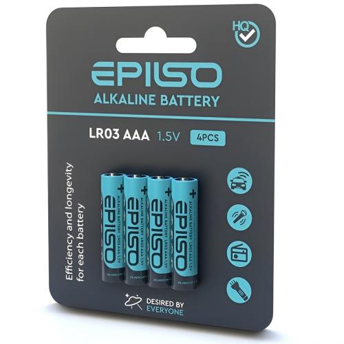 Элементы питания EPILSO  LR03/AAA 4 Blister Card 1.5V TURBO