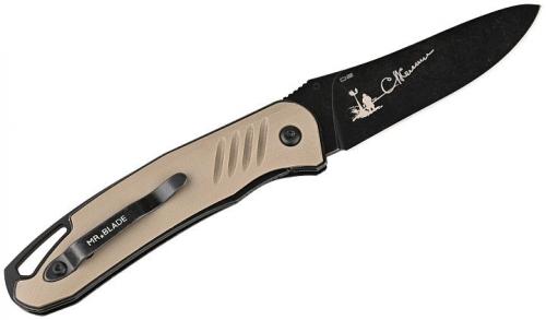 Нож складной "HIT" tan black s/w, автограф