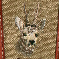 Ремень погонный RISERVA лен/кожа (Косуля)