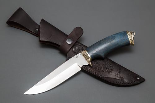 Нож Легионер,ст. VG-10,мельхиор,стаб.кар.бер.,черное дерево Нож Легионер,ст. VG-10,мельхиор,стаб.кар.бер.,черное дерево