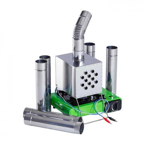 Теплообменник д/палатки Вектор-В с вентилятором+8труб 250*170*240