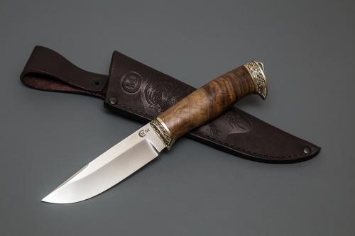 Нож Соболь, ст. D2, литье,орех(кап)