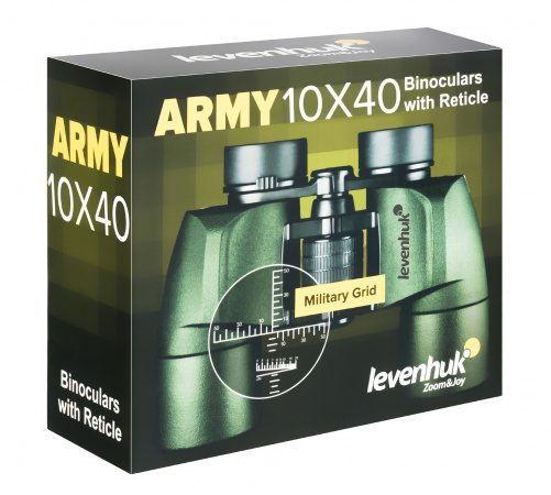 Бинокль Levenhuk Army 10x40 с сеткой