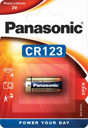 Батарейка CR123A Panasonic 1xBL
