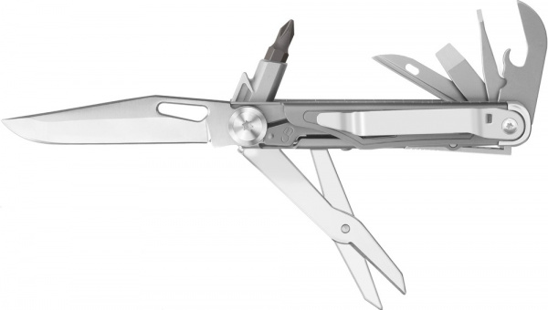 Нож-мультитул Rocktol 12 в 1 с титановыми ручками, серый