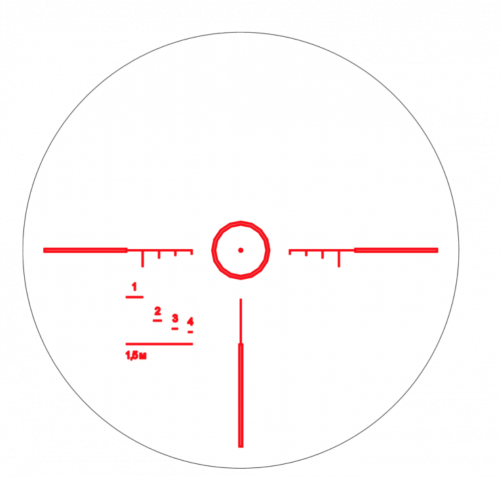 Прицел Р2,5х24L BREVIS LCD400