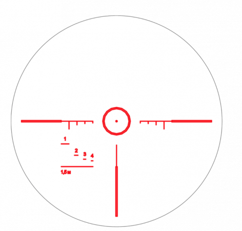 Прицел Р2,5х24L BREVIS LCD400