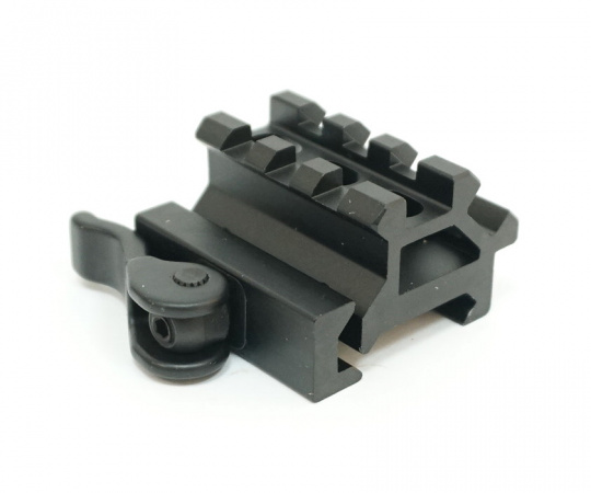 Кронштейн UTG Picatinny на Weaver быстросъемный повышаюший h=20мм + 3 слота под