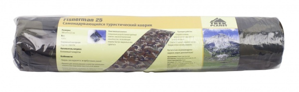 Коврик TREK PLANET Fisherman 25 самонадувающийся камуфляж