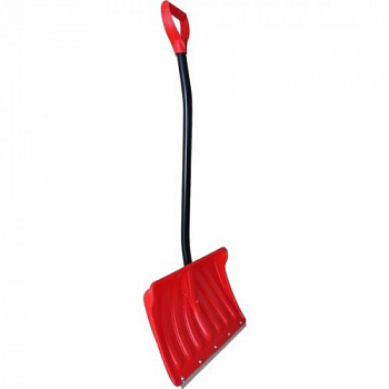Лопата снеговая пластиковая Сириус К-2 465*340 мм.  с ал.черенком и V-ручкой. d=