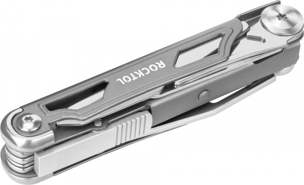 Нож-мультитул Rocktol 12 в 1 с титановыми ручками, серый