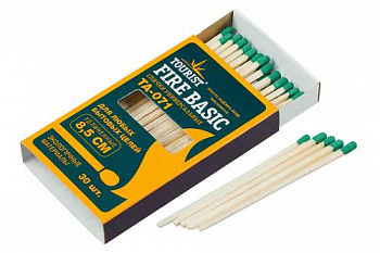 Спички универсальные FIRE BASIC (TA-071), 8,5 см, 30 шт., «Tourist»