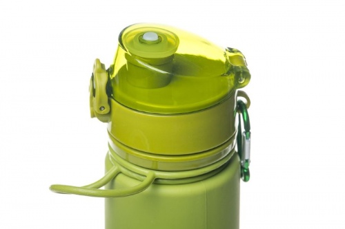 Бутылка Tramp силиконовая 0,5 л (оливковый, 500мл)