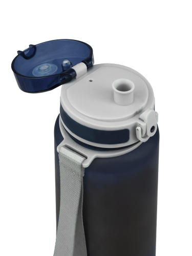 Бутылка тритановая 720-1000 синяя матовая, с ситечком