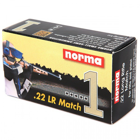Патрон к.22LR 2,6гр Match Norma 1уп/50шт