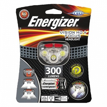 Фонарь Energizer  налобный Headlight "Vision HD+ Focus" (3xR03 в компл.), tray