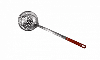 Шумовка 47 см глубокая, нерж сталь с дырочками д/р
