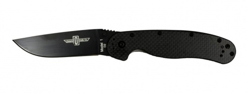 Нож"RAT 1 Folder"скл,ст.D2,кл.черн.,рук.черн.эргоном.нейлон ONT/8868
