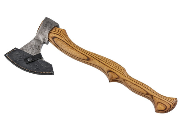 Топор "Лесник" №6 кован. ст. 9ХС, рукоять из ценных пород дерева