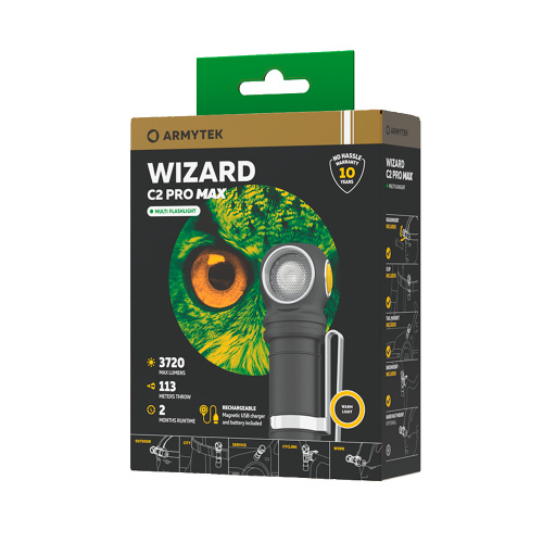Фонарь Armytek Wizard C2 Pro Max Magnet USB Теплый