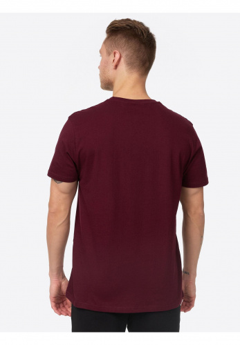 ФУТБОЛКА LONSDALE LANGSETTI, ЦВЕТ VINTAGE OXBLOOD