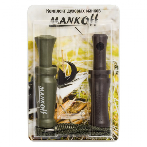 Комплект манков №1 Манок на утку Kwanza+Манок на утку Pioner+подвес на 2 манка