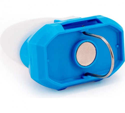 Фонарь ЯРКИЙ ЛУЧ LT-5 "Хитрюля" голубой мини-кемпинг, белый LED 3 реж. +RGB, крю