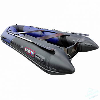 Лодка Хантер 370 Про Спорт №137594 синий/карбон