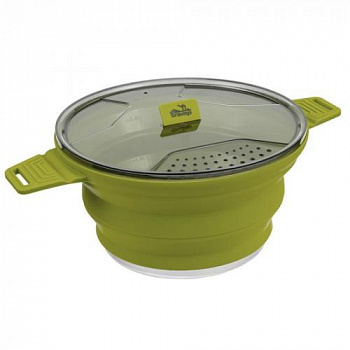 Котелок силиконовый Tramp 2,5л (оливковый)