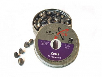 Пуля пневм. SPOTON Zeus 6,35мм 2,46гр. (125 шт)