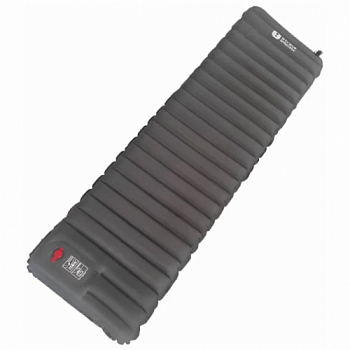 Ковер надувной утеплённый BTrace AirMat Delux,193х59х9 см, с насосом (Серый)