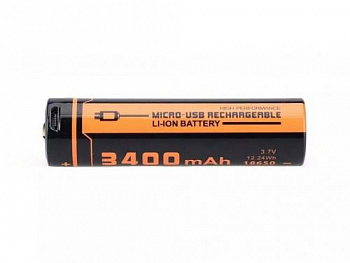 Аккумулятор 18650 FiTorch (3400 mAh) с зарядкой USB