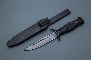 Нож НКВД , ст У8, рукоять Elastron , чехол пластик