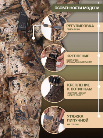КОСТЮМ FINNHUNT RELIABLE PADDED MARSH CAMO