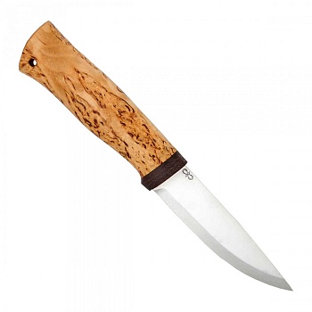 Нож разделочный "Кузюк" карельская береза, 95х18