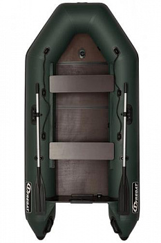 Лодка ПВХ Фрегат 300 ЕК с килем, зеленая
