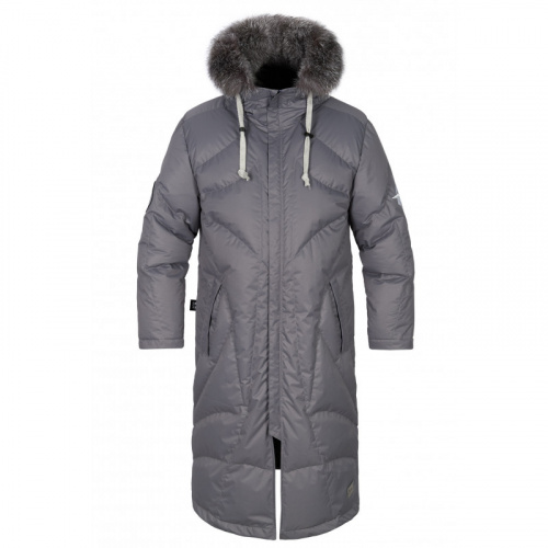 ПАЛЬТО ПУХОВОЕ PREMIUM СЕРЫЙ