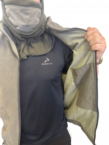 ЖИЛЕТ УТЕПЛЕННЫЙ (П/Э 100%, ФЛИС, ХОЛЛОФАН) ХАКИ