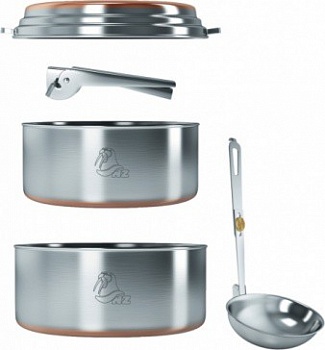 Набор посуды 2-3 персоны нерж сталь